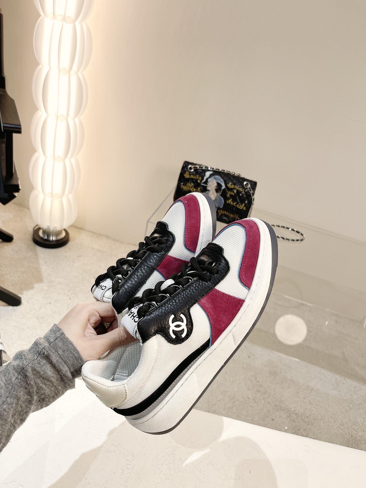 Women C*hanel Top Sneaker