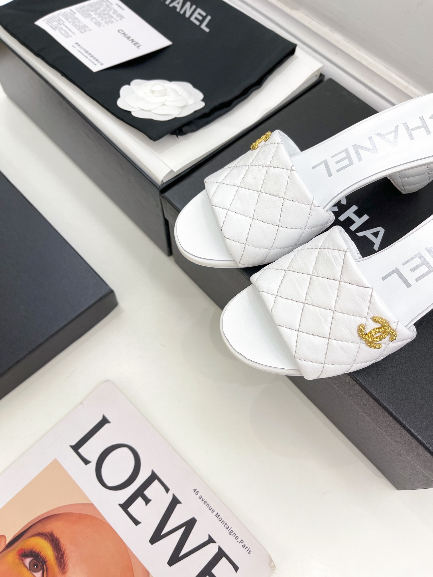 Women C*hanel Top Sandals 6CM