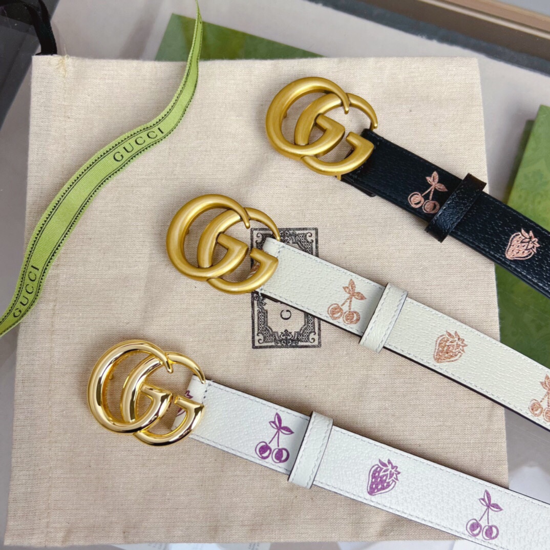 G*ucci Belts Top Quality 30MM