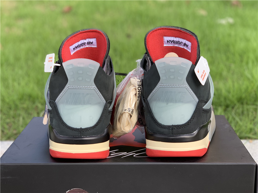 OFF-WHITE x Air Jordan 4 “Bred” CV9388-001