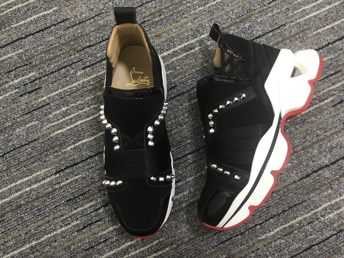C*ristian L*uboutin Red Runner Sneaker