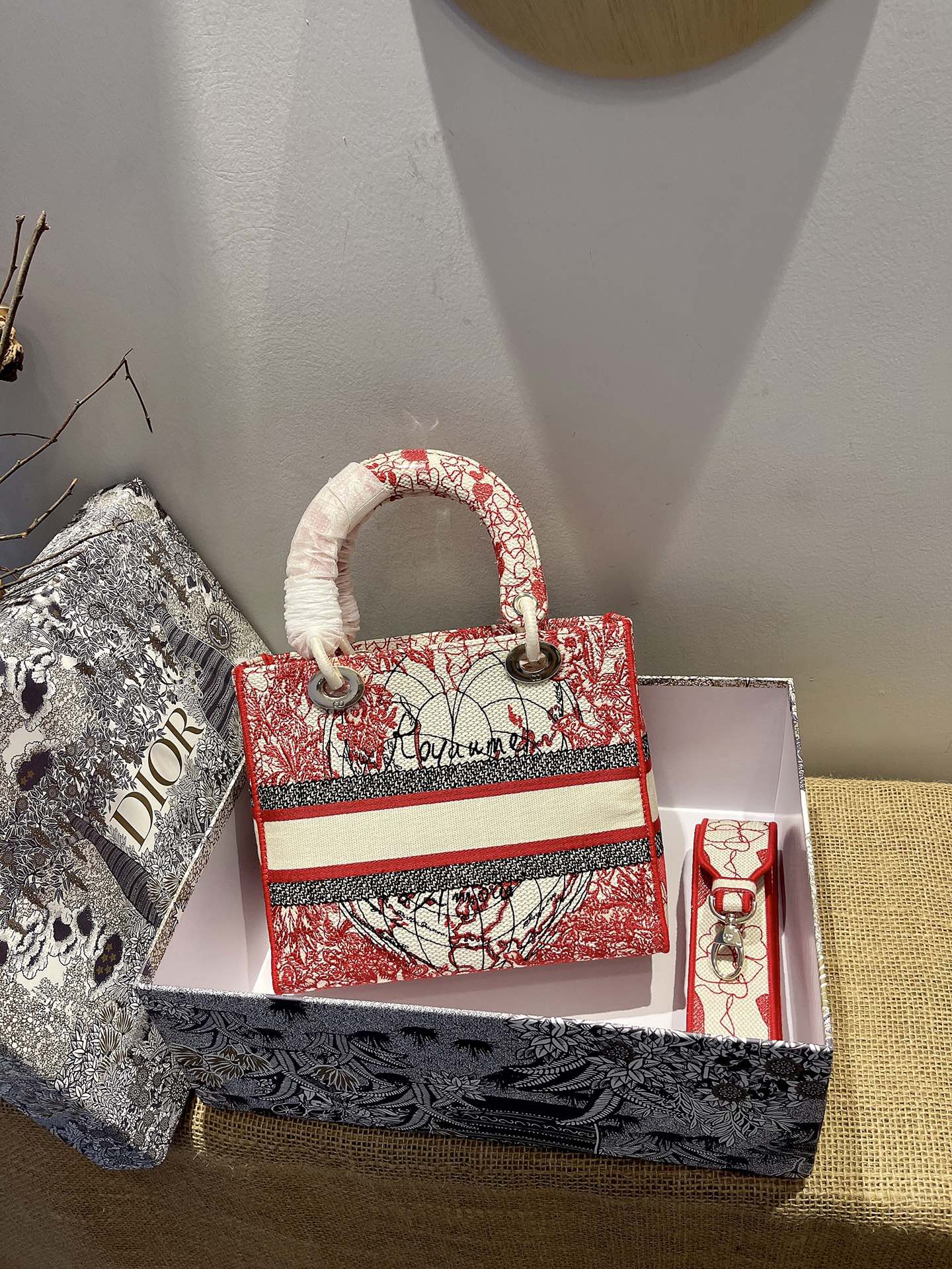 D*ior Top Bag 24*20*11cm