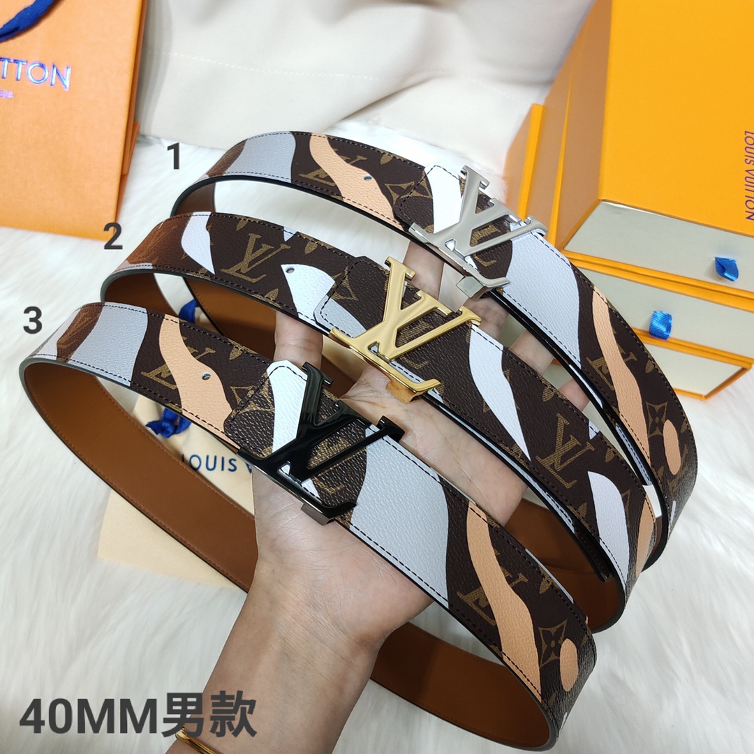 L*ouis V*uitton Belts Top Quality 40MM
