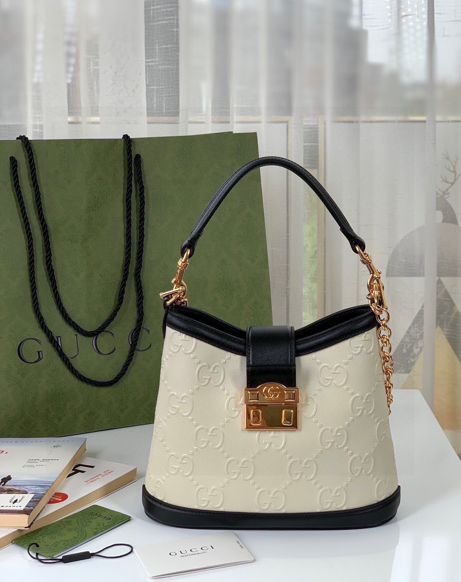 G*ucci Bag Top Quality 25*21*9CM