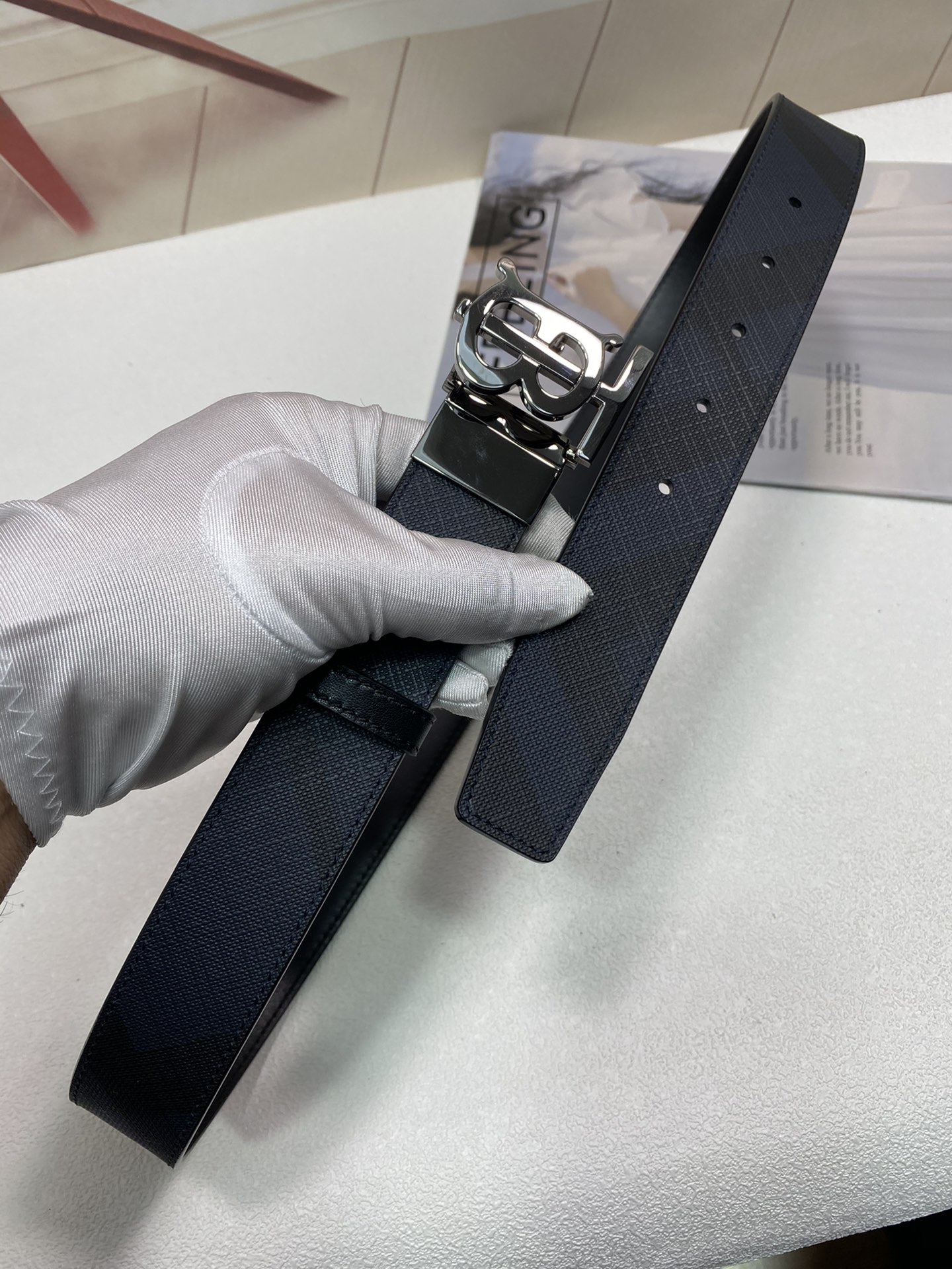 B*urberrry Belts Top Version 35MM