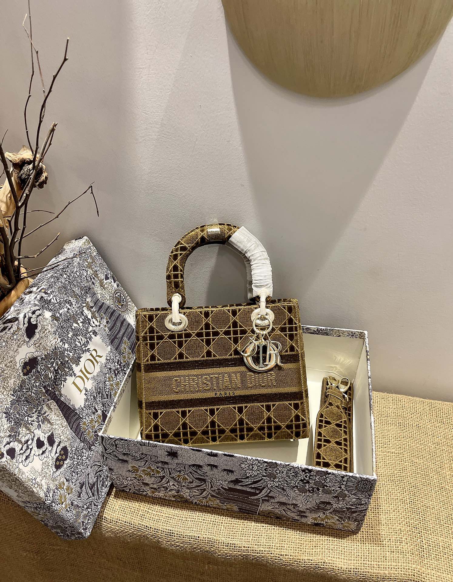 D*ior Top Bag 24*20*11cm