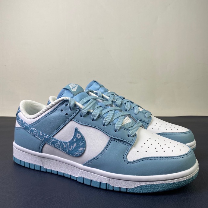 from Nike Dunk Low “Blue Paisley” DH4401-101