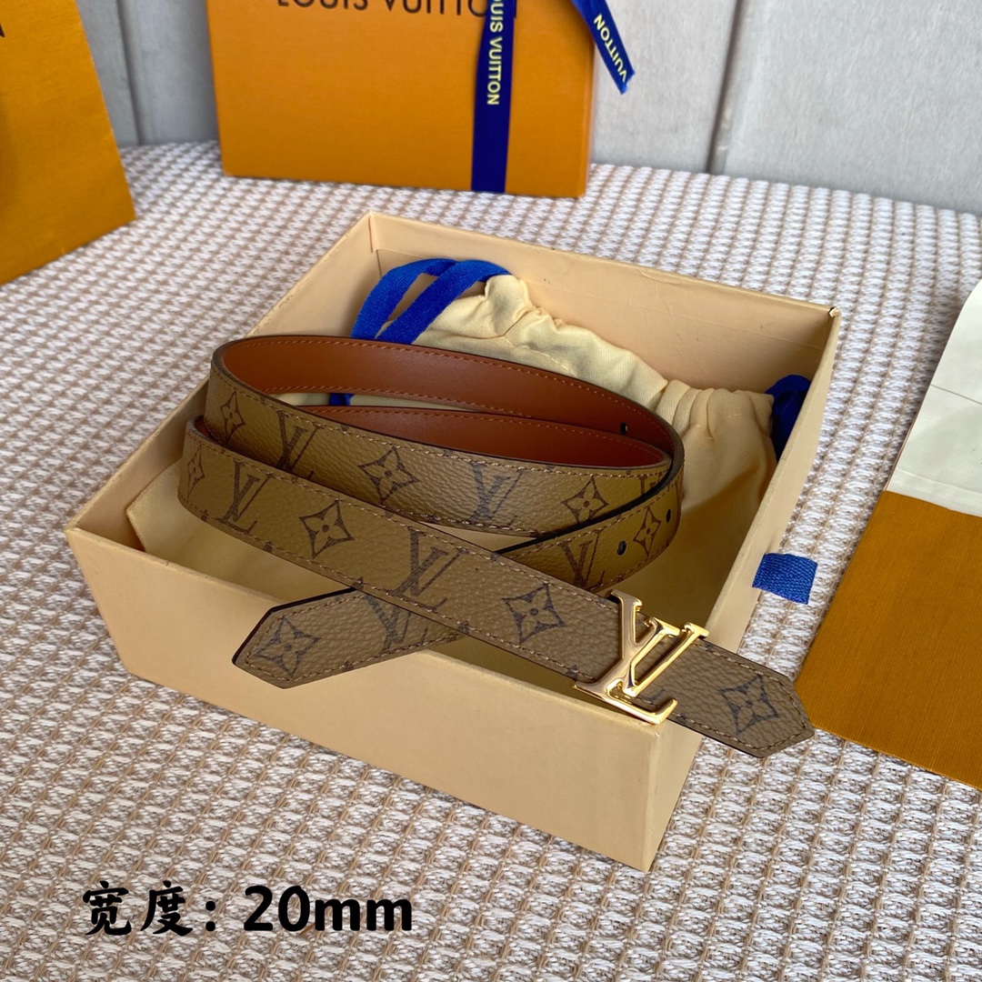 L*ouis V*uitton Belts Top Quality 20MM