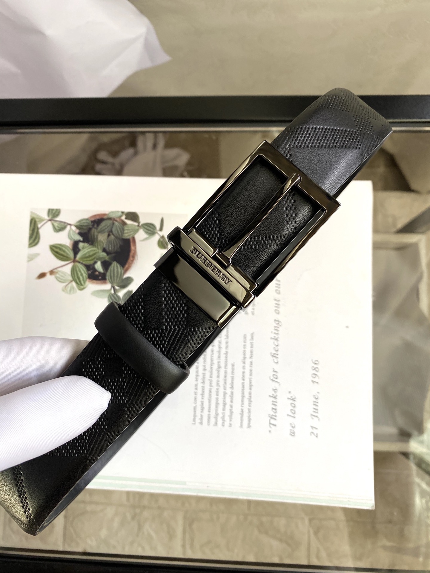 B*urberrry Belts Top Version 35MM