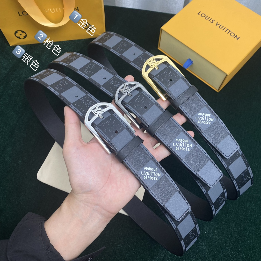 L*ouis V*uitton Belts Top Quality 35MM