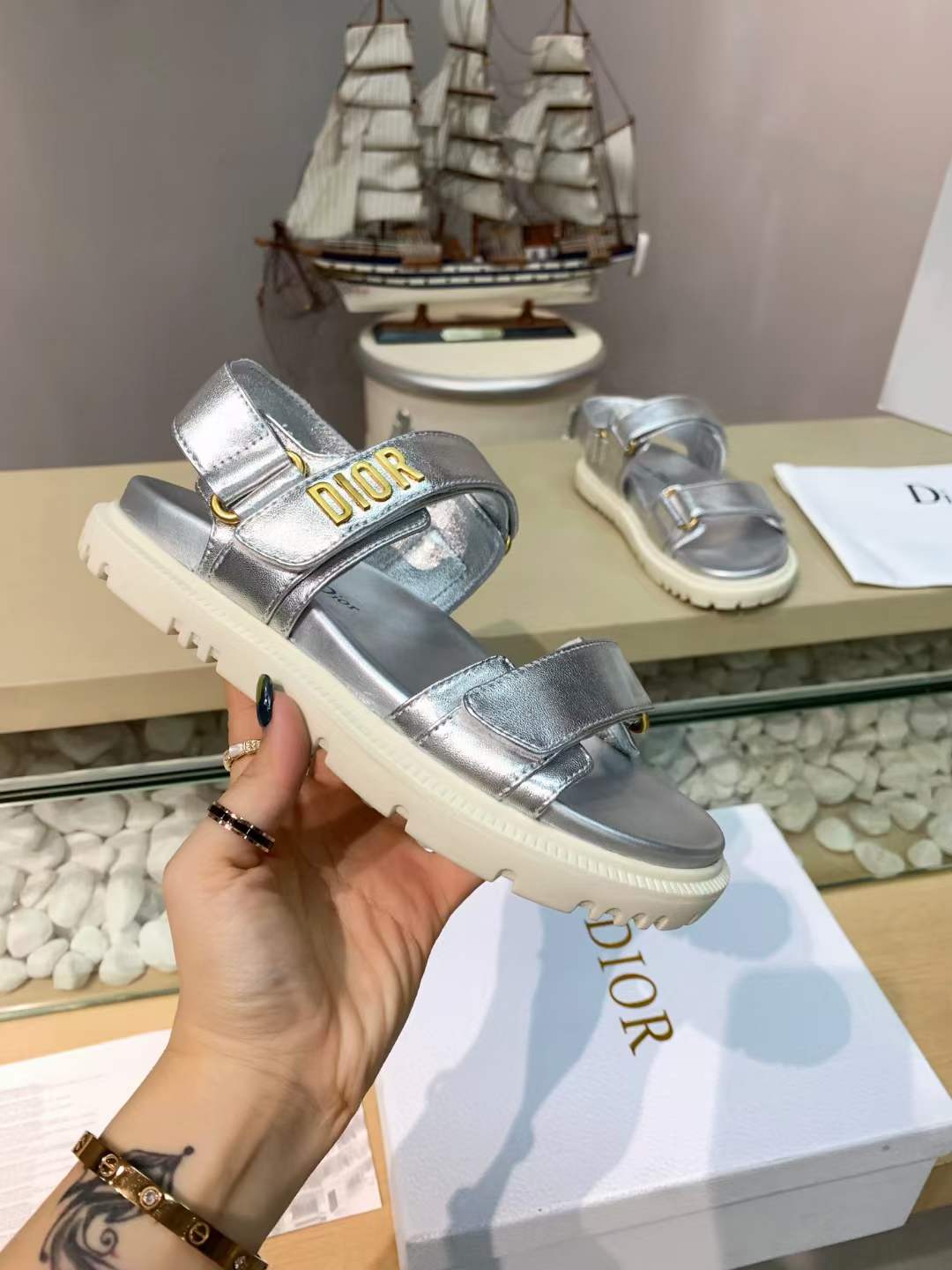 Women D*ior Top Sandals