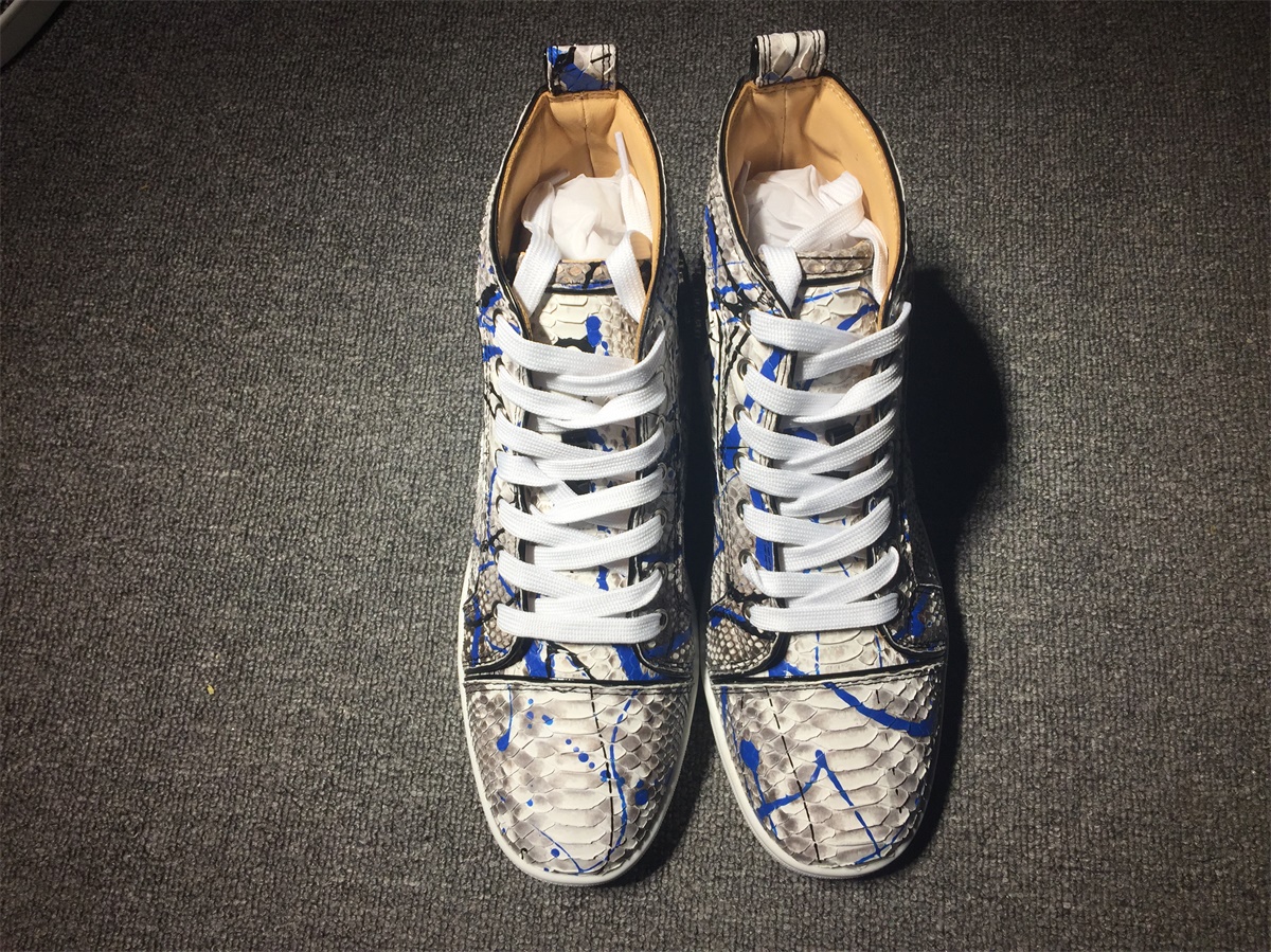 C*ristian L*uboutin Python Sneaker