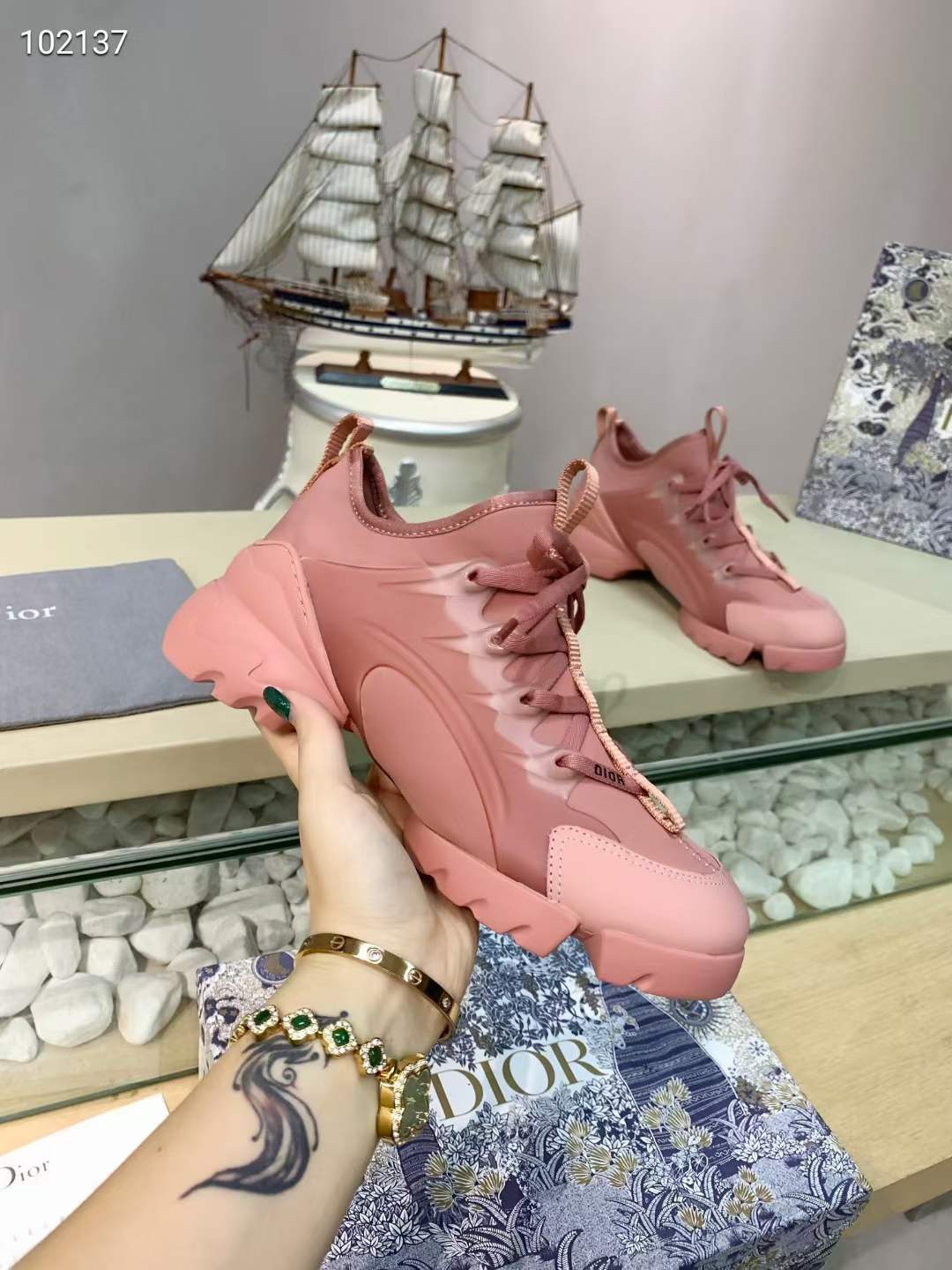 Men Women D*ior Top Sneaker