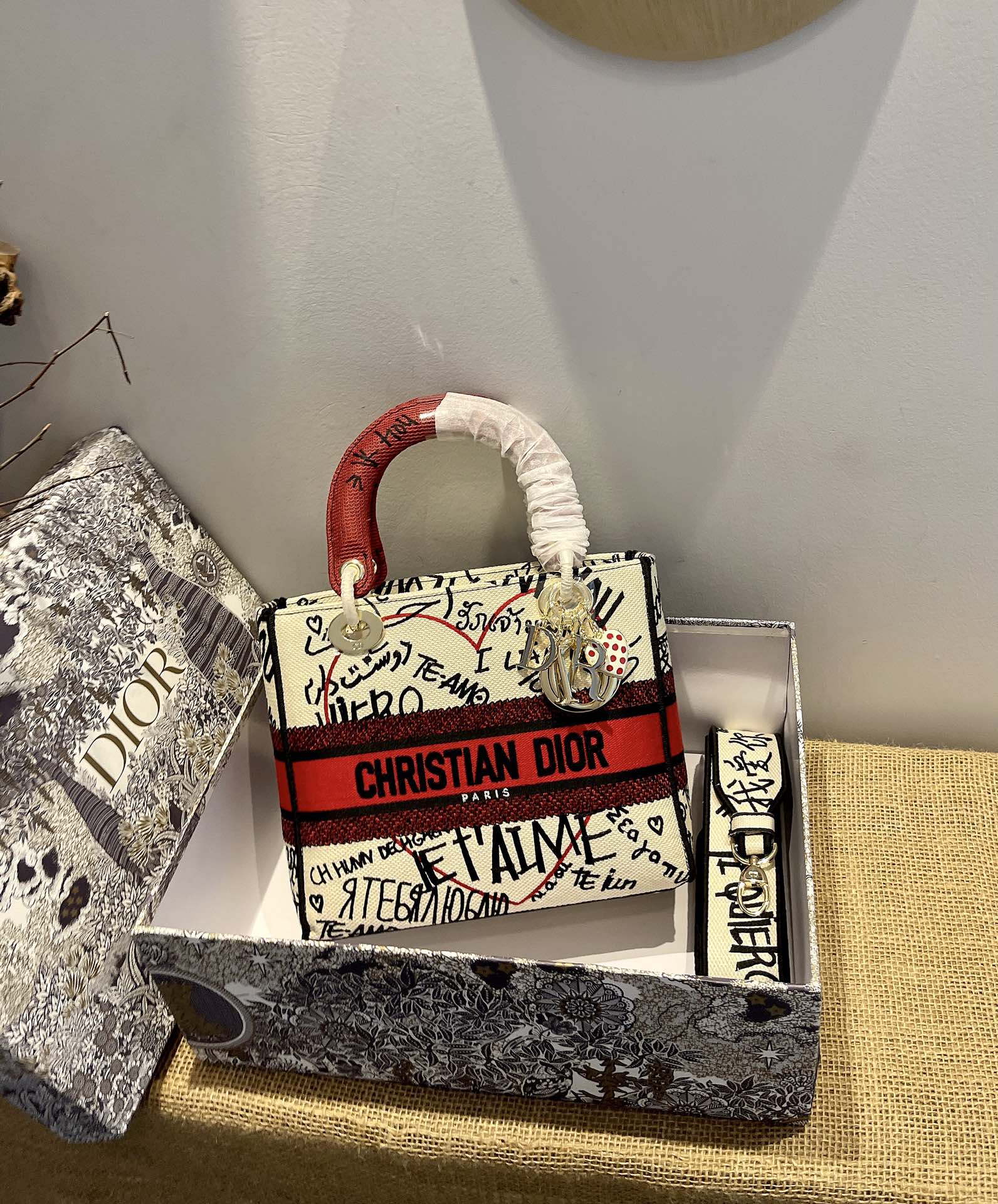 D*ior Top Bag 24*20*11cm