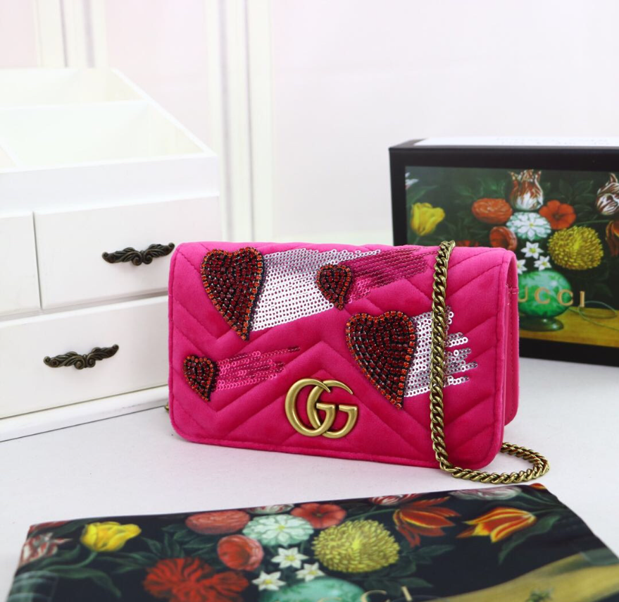 G*ucci Bag Top Qualit 18*10*5CM