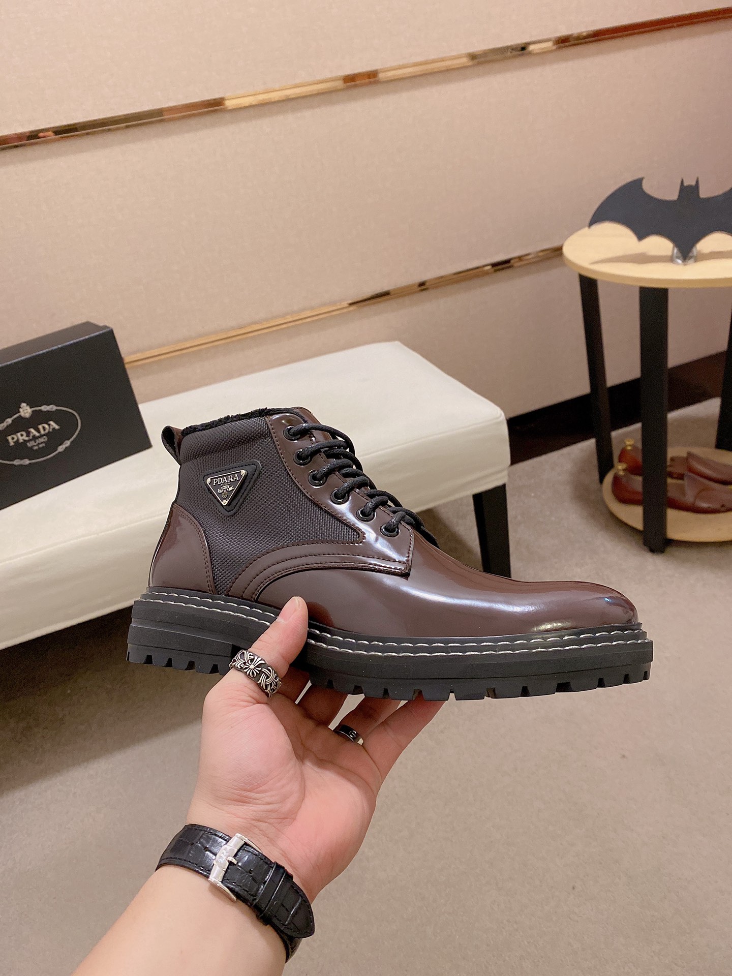 Mens P*rada Top Sneakers