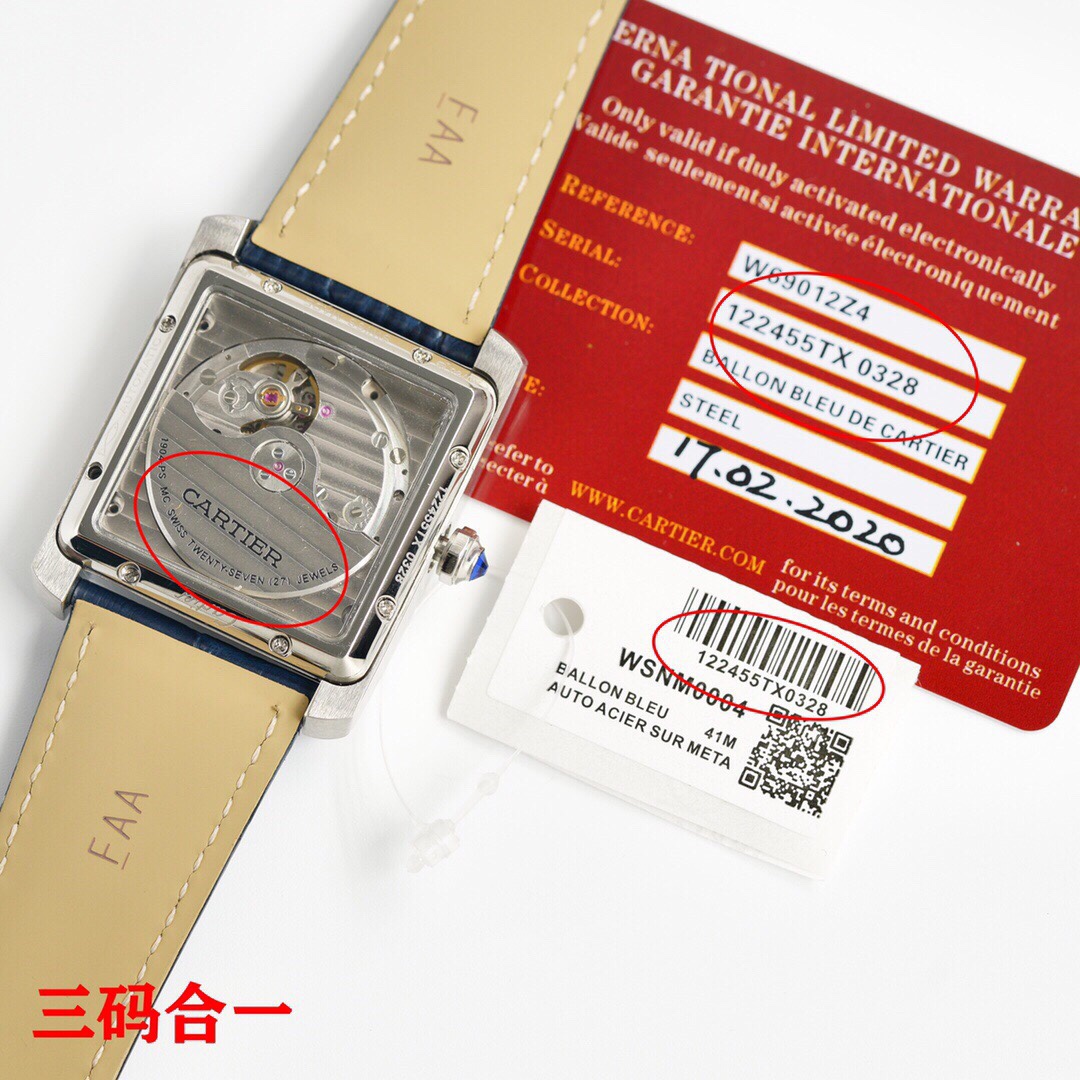 C*artier Watches Top Quality 34mmX44mm