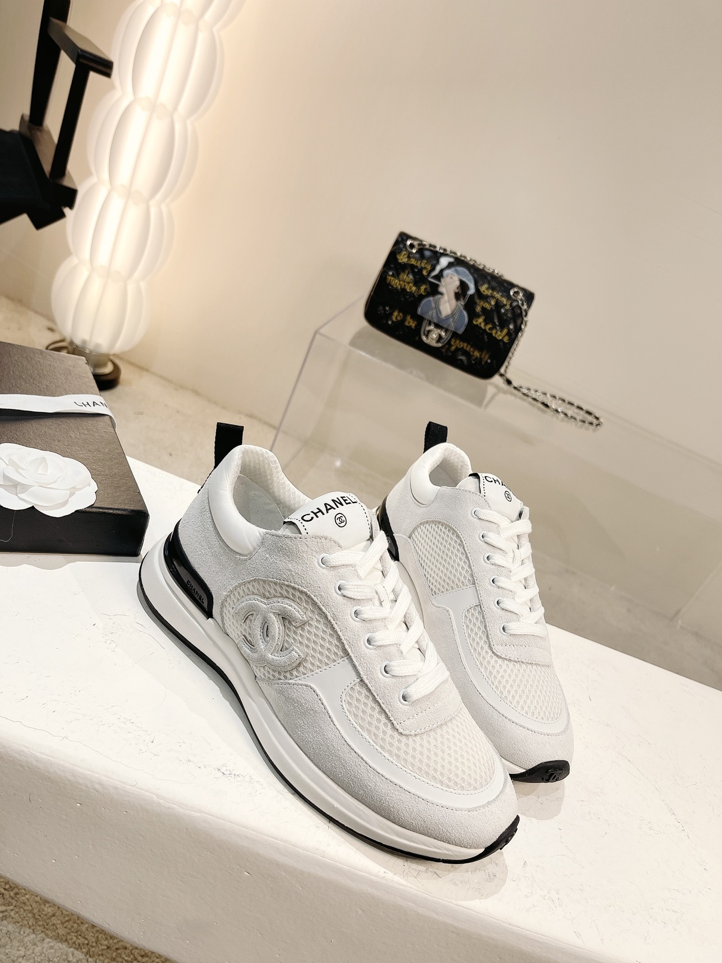 Women C*hanel Top Sneaker