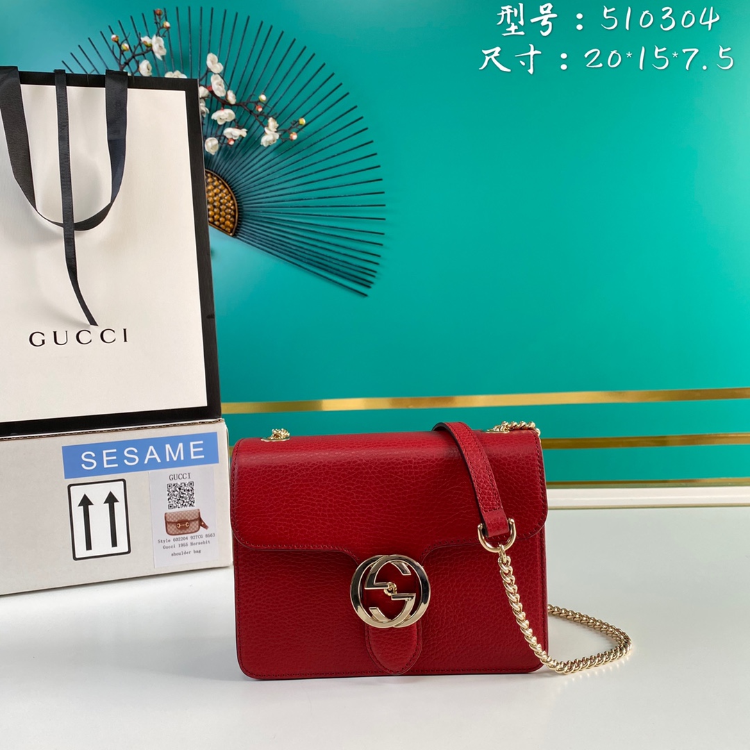 G*ucci Bag Top Quality 20*15*7.5cm
