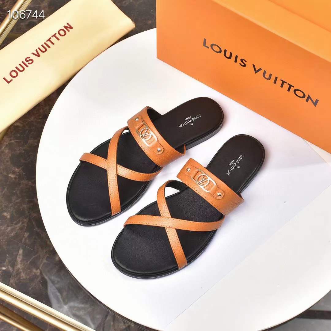 Women L*ouis V*uitton Top Slippers