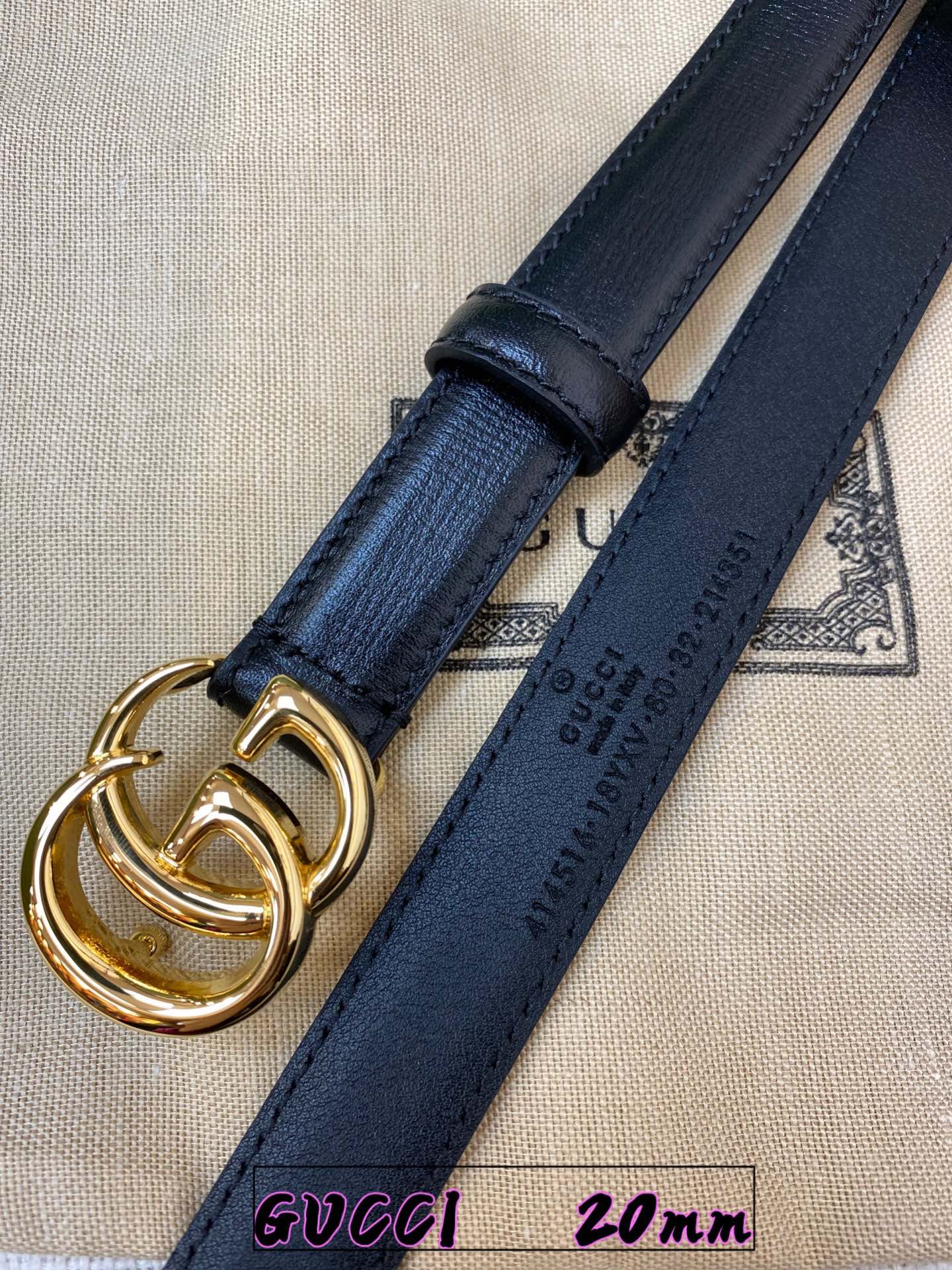 G*ucci Belts Top Quality 20MM