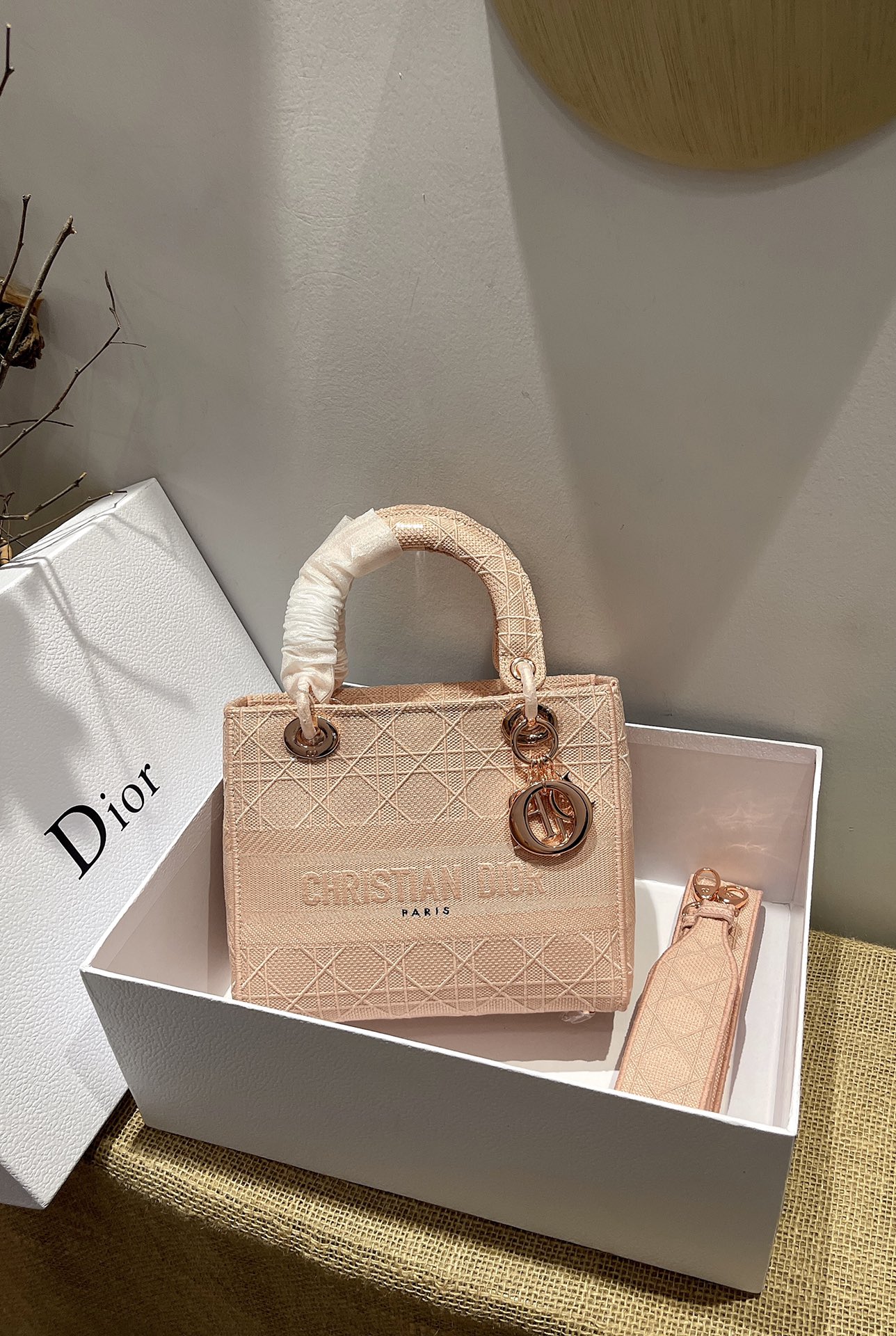 D*ior Top Bag 24*20*11cm