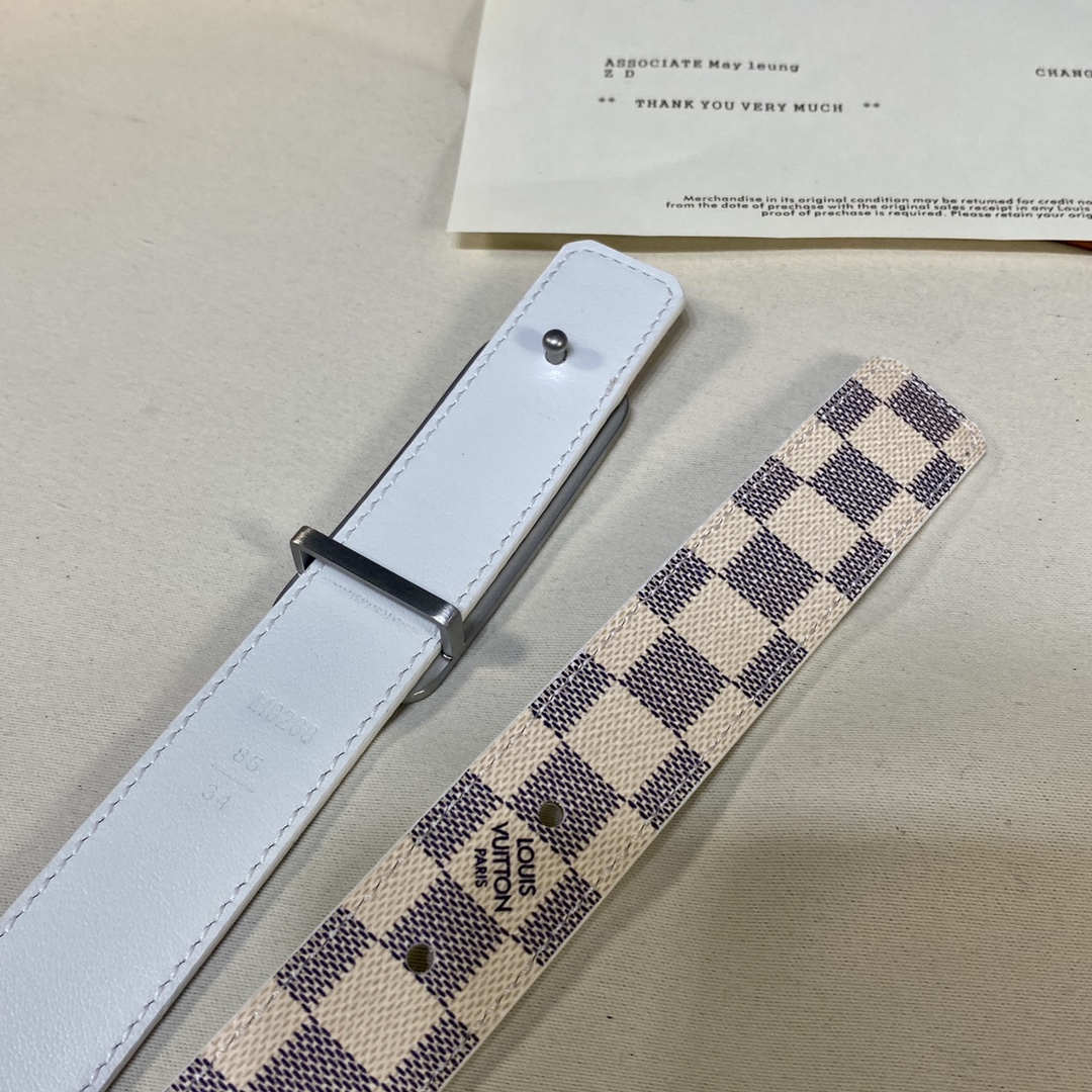 L*ouis V*uitton Belts Top Quality 25MM