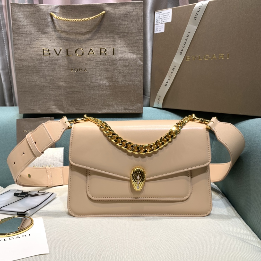 B*vlgari Top Bag 25Γ14.5Γ9cm