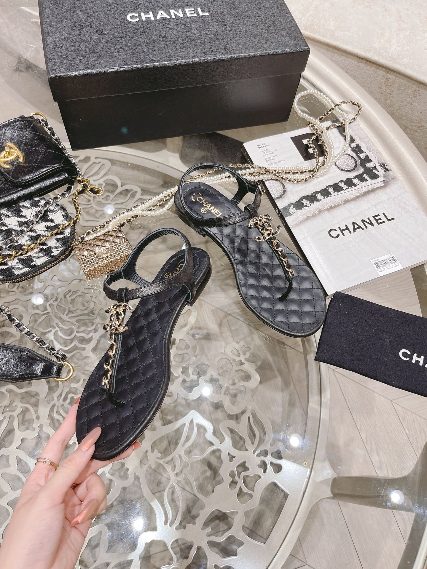 Women C*hanel Top Sandals