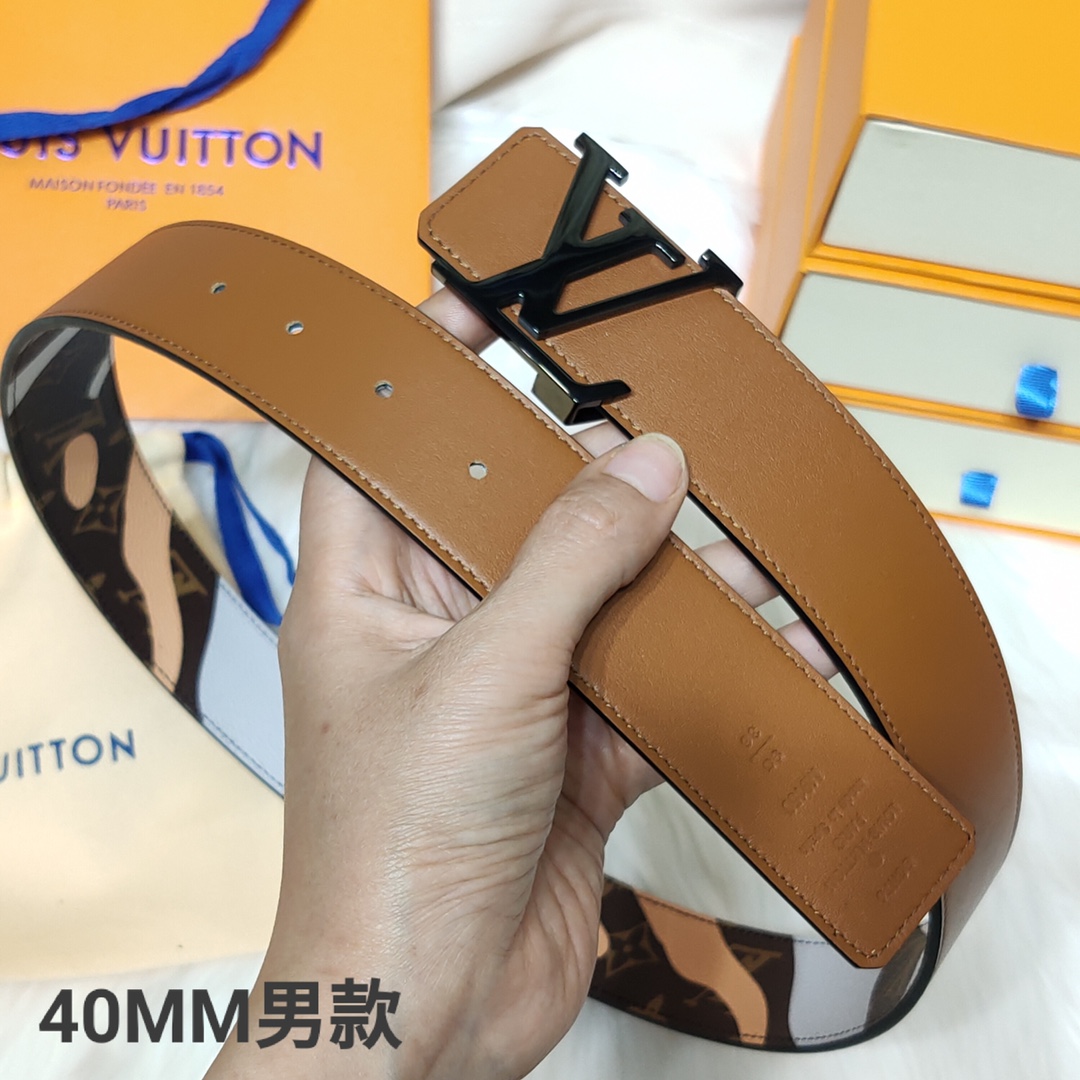 L*ouis V*uitton Belts Top Quality 40MM