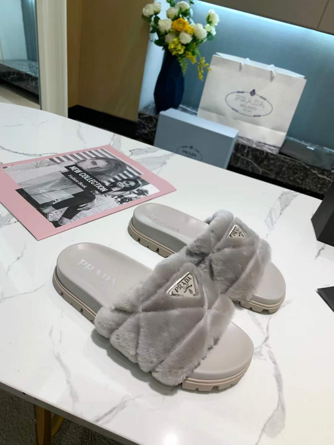 Women P*rada Top Sandals