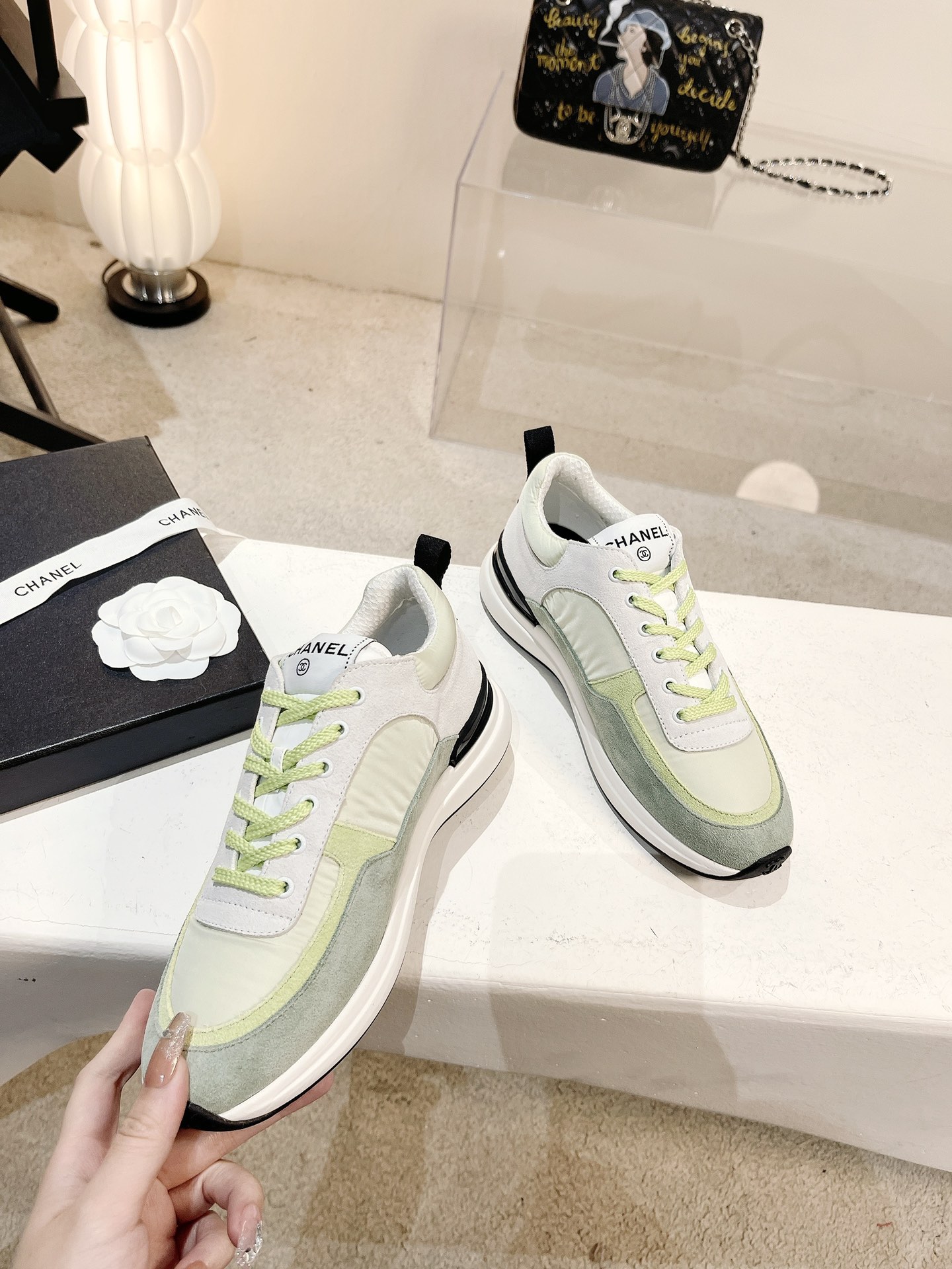 Women C*hanel Top Sneaker