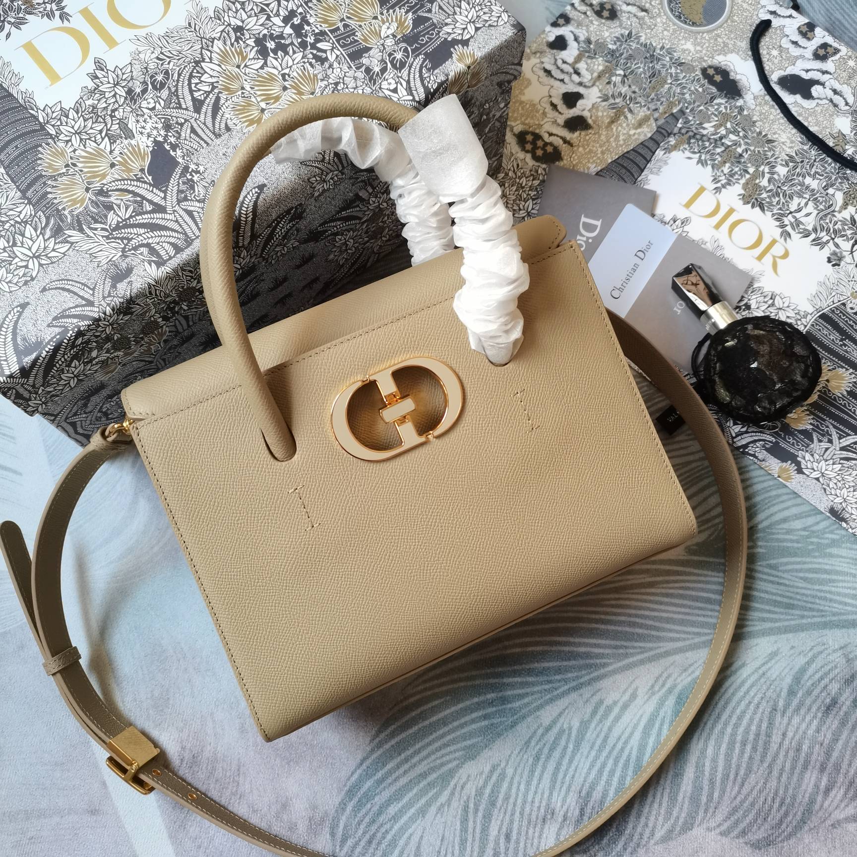 D*ior Bag Top Quality 25*19*12CM