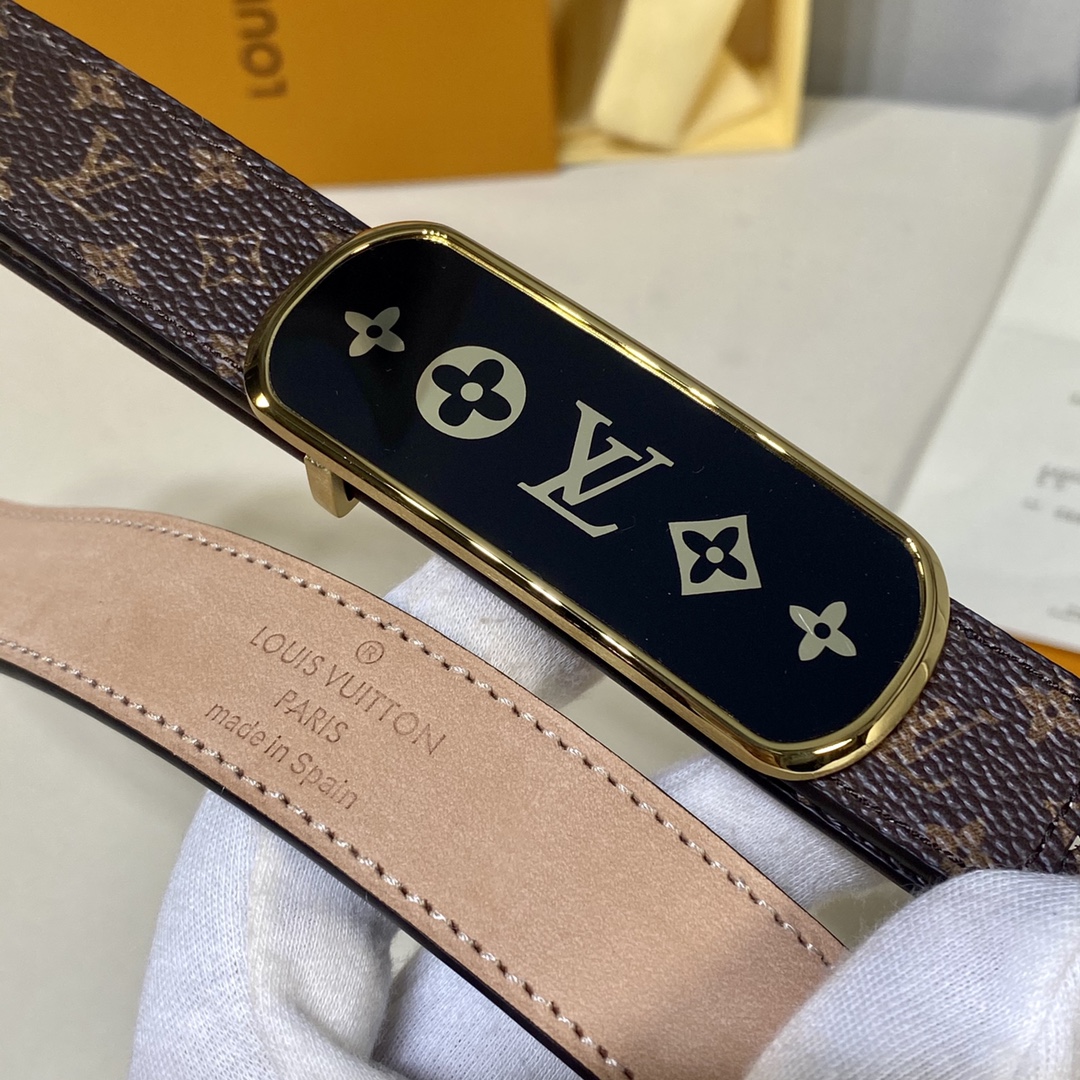 L*ouis V*uitton Belts Top Quality 25MM