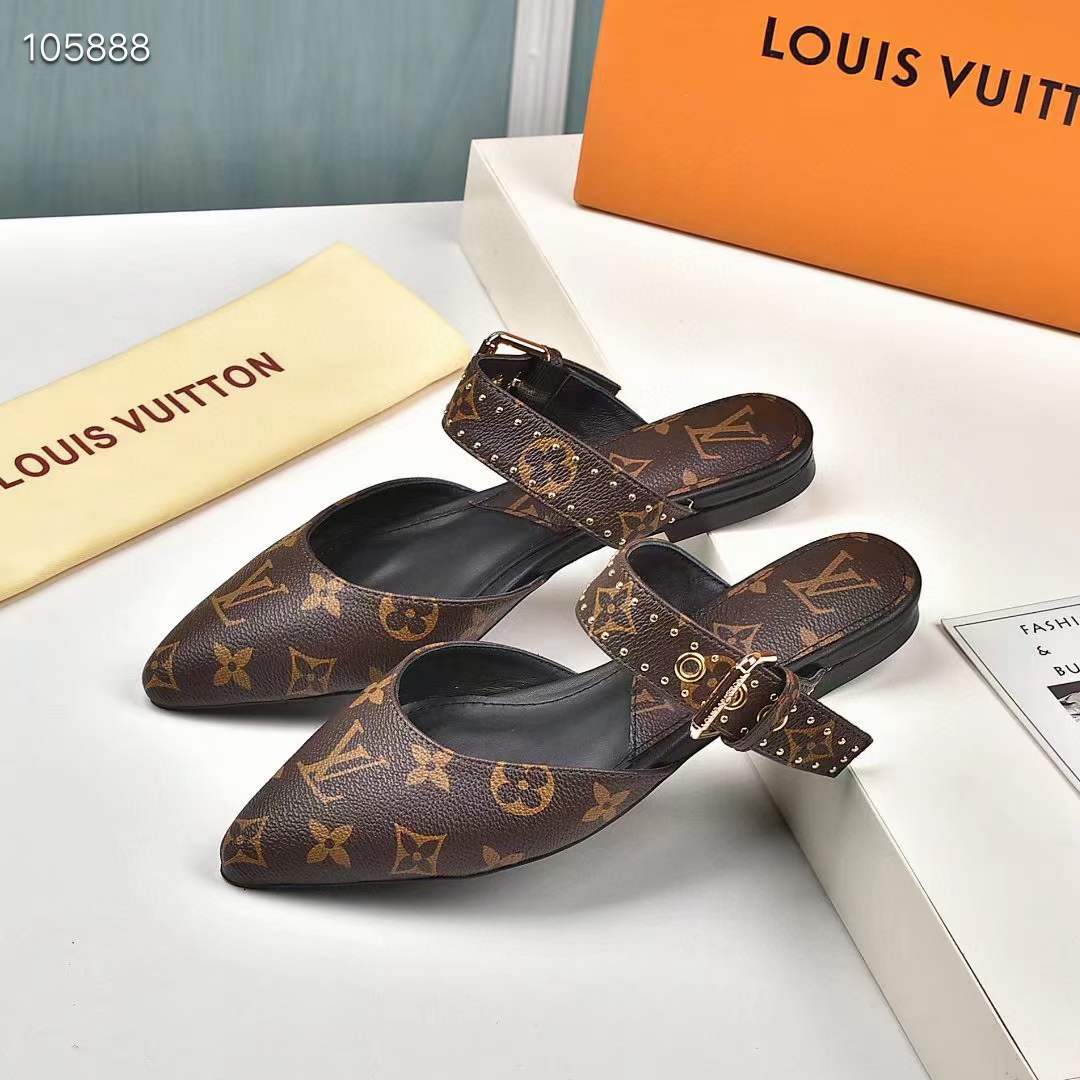 Women L*ouis V*uitton Top Slippers