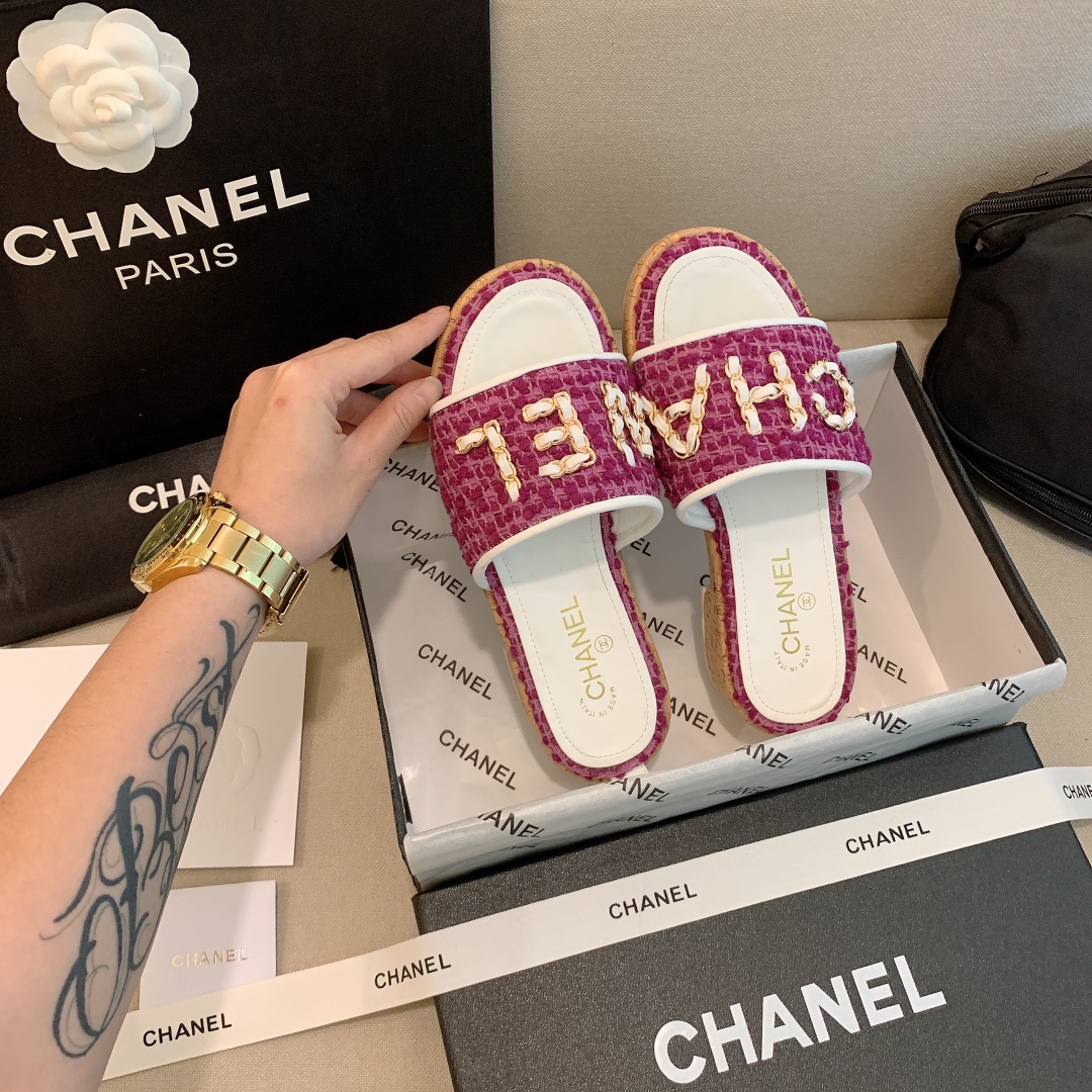 Women C*hanel Top Sandals