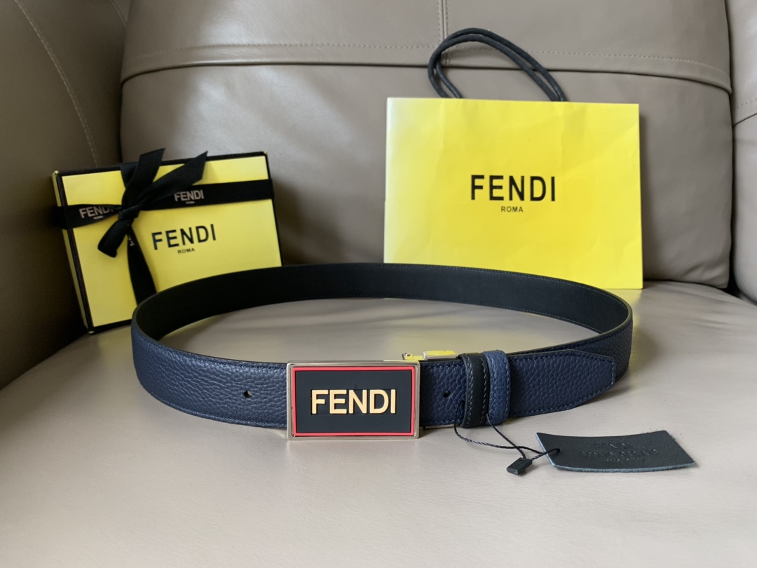 F*endi Belts Top Quality 34MM