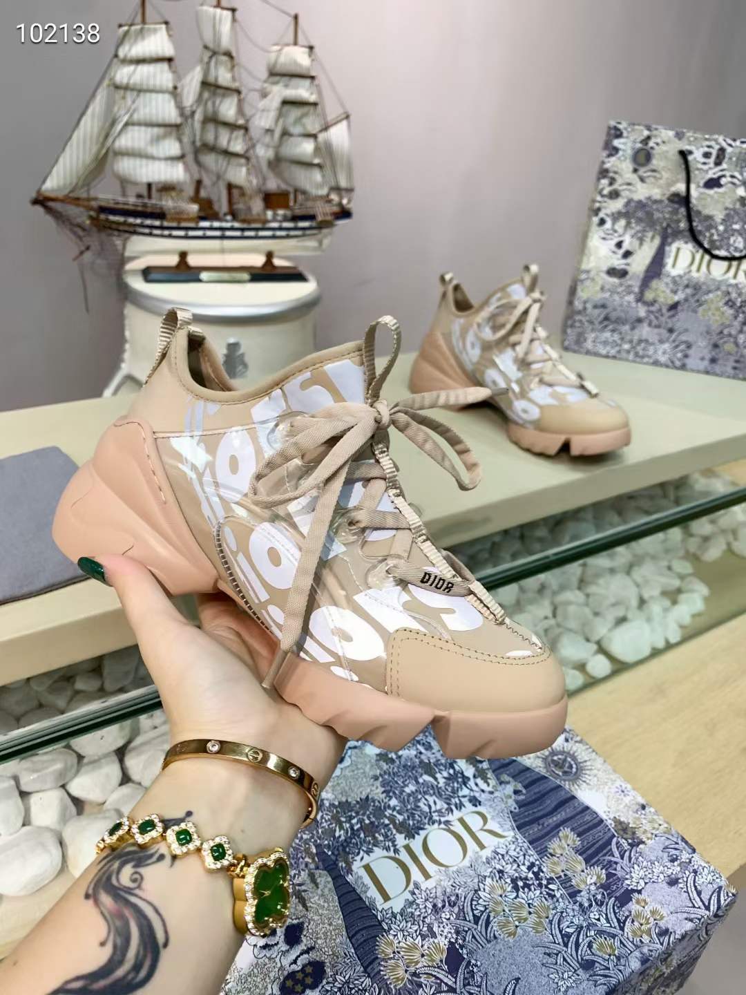 Men Women D*ior Top Sneaker