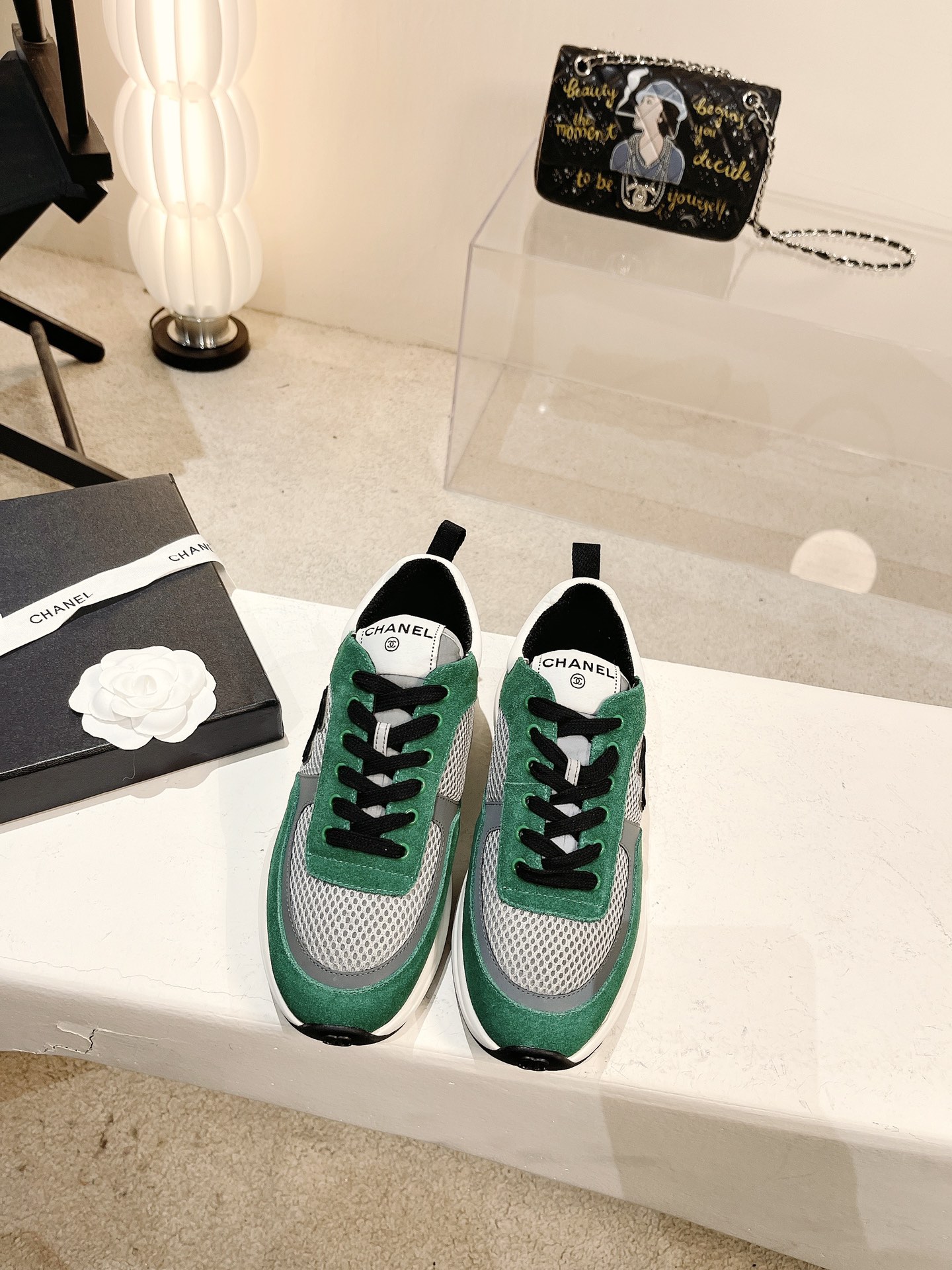 Women C*hanel Top Sneaker