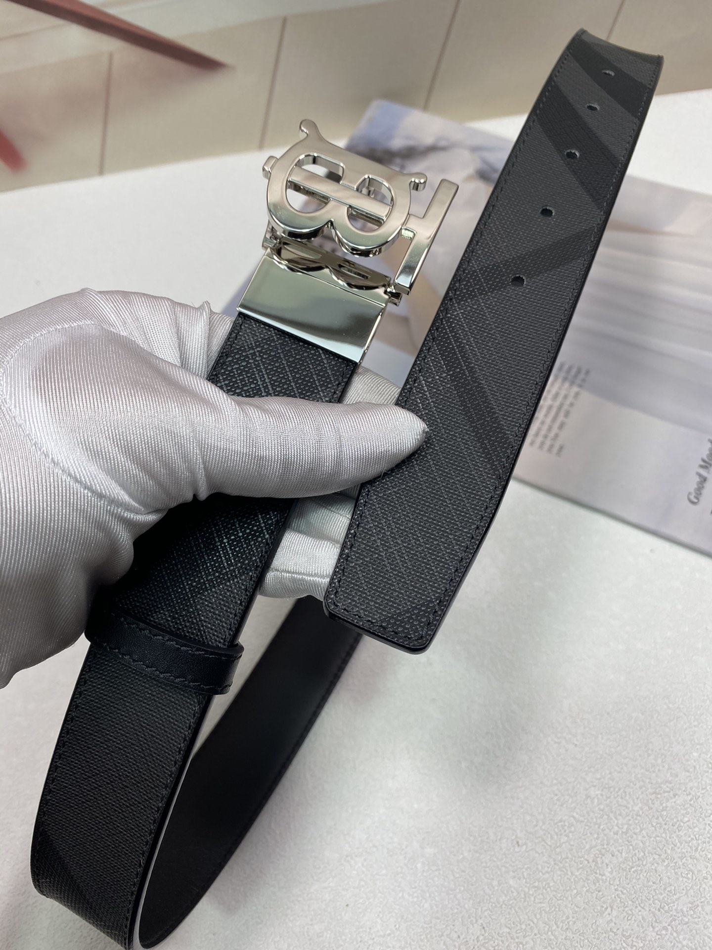 B*urberrry Belts Top Version 35MM