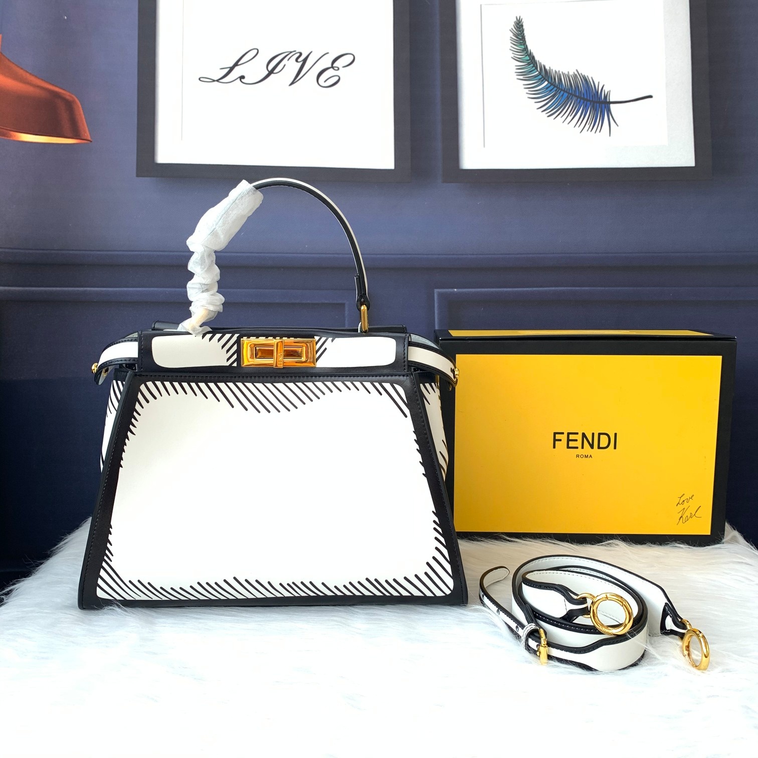 F*endi Top Bag 33*26*12cm