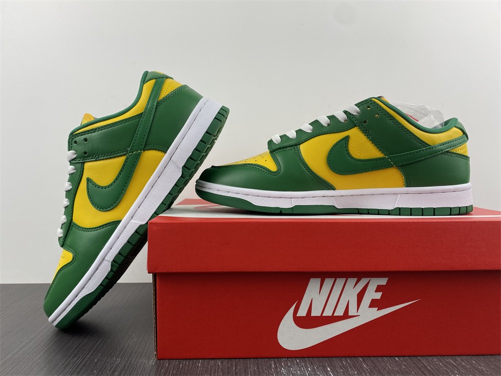 from Nike Dunk SB Low SP Brazil CU1727-700