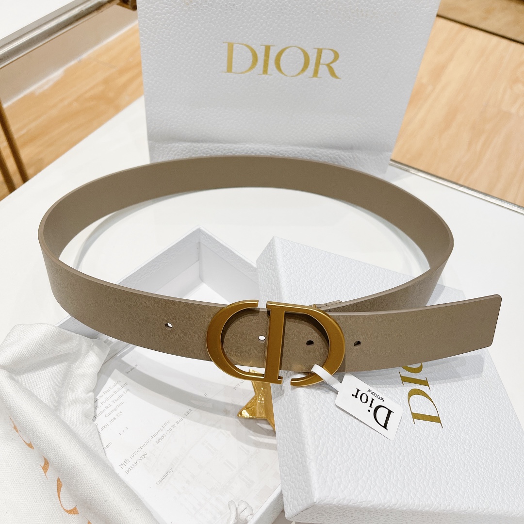 D*ior Belts Top Quality 35MM