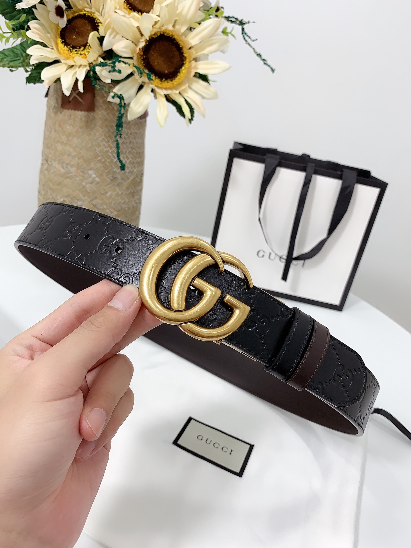 G*ucci Belts Top Quality 37MM