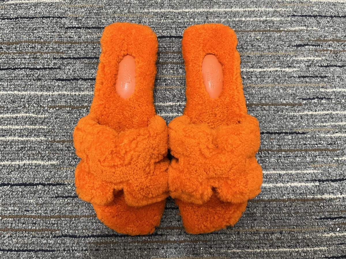 Women H*ermes Top slippers