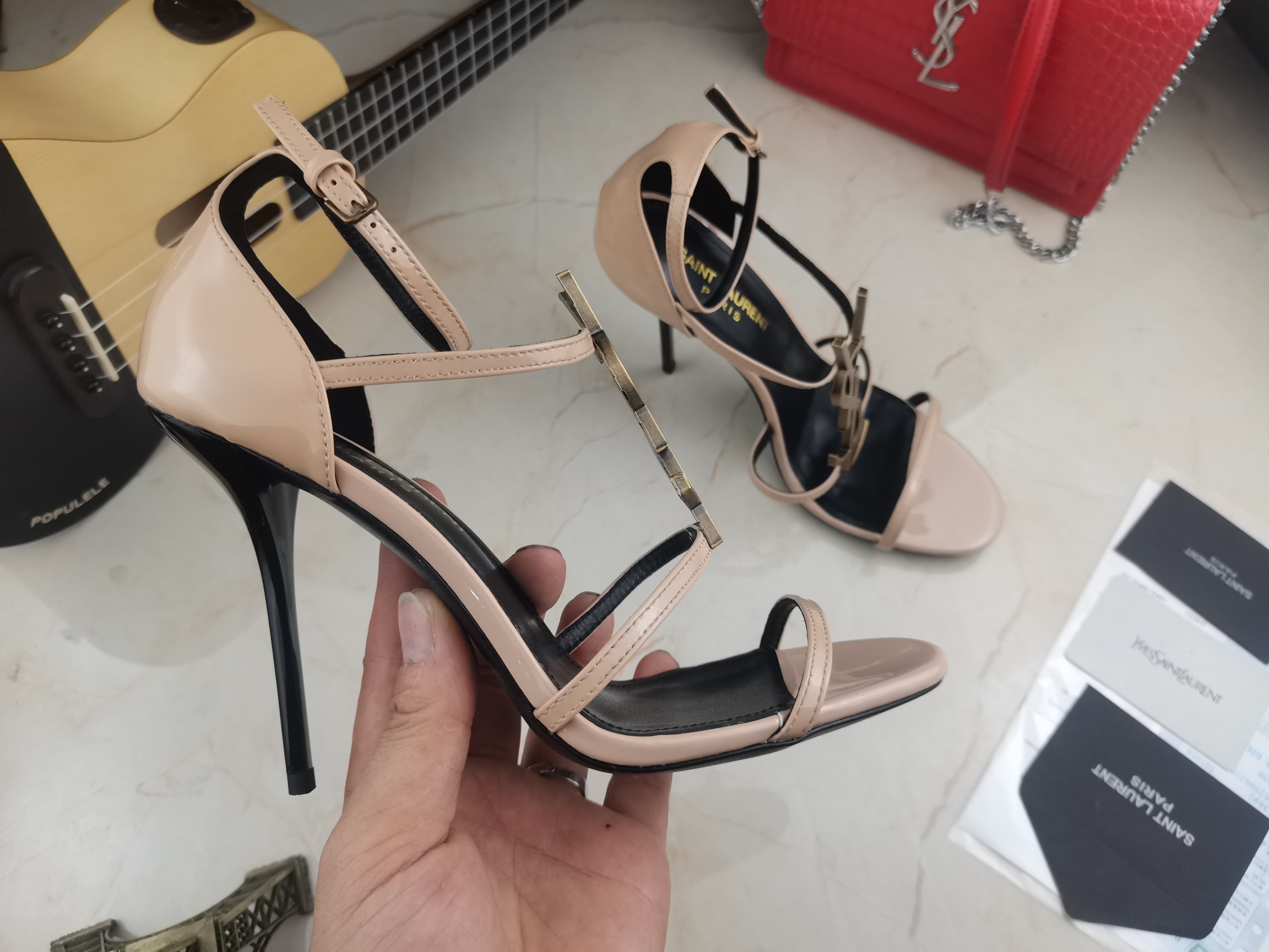 Women Y*SL Top Pumps 10.5CM