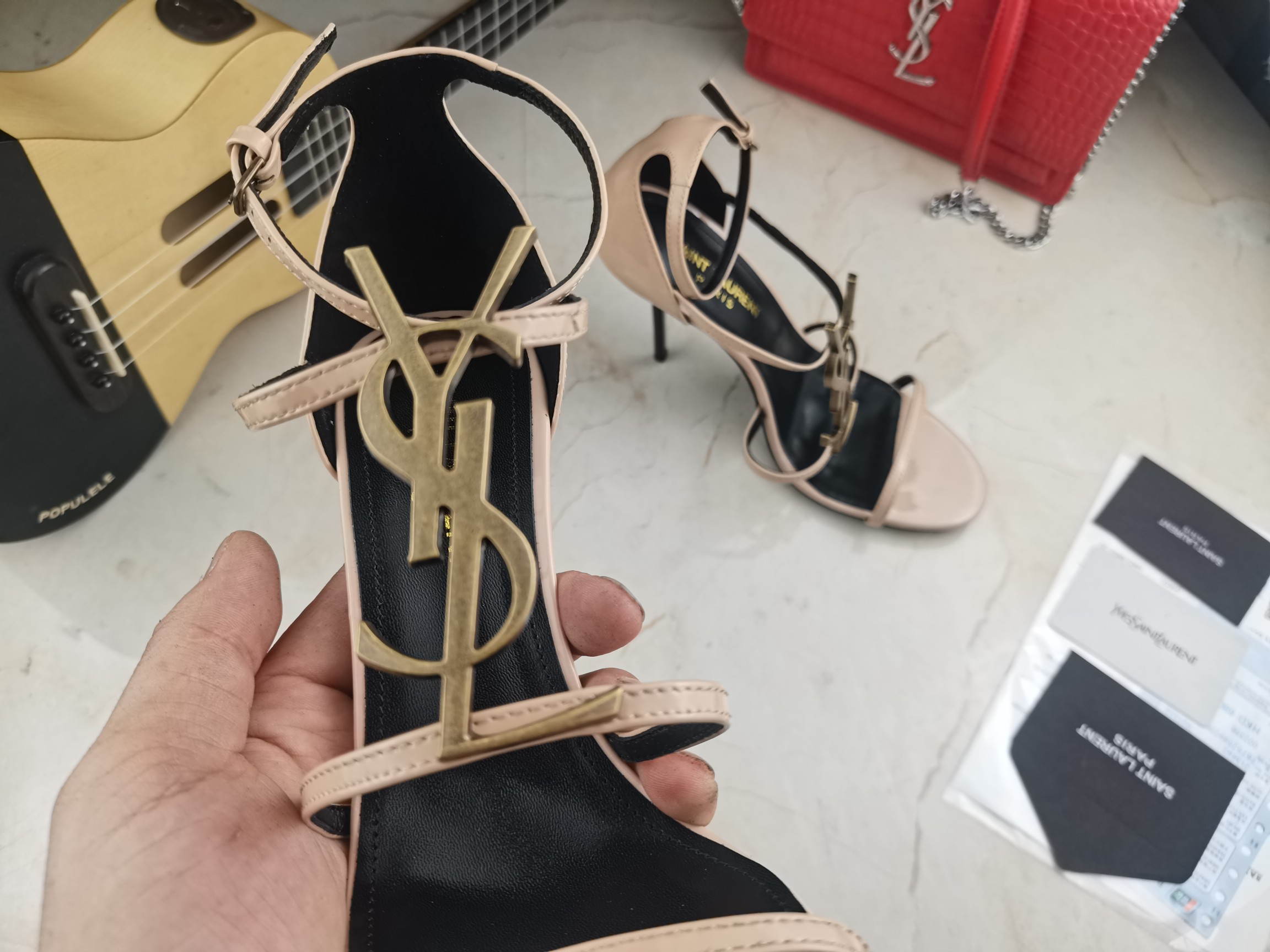 Women Y*SL Top Pumps 10.5CM