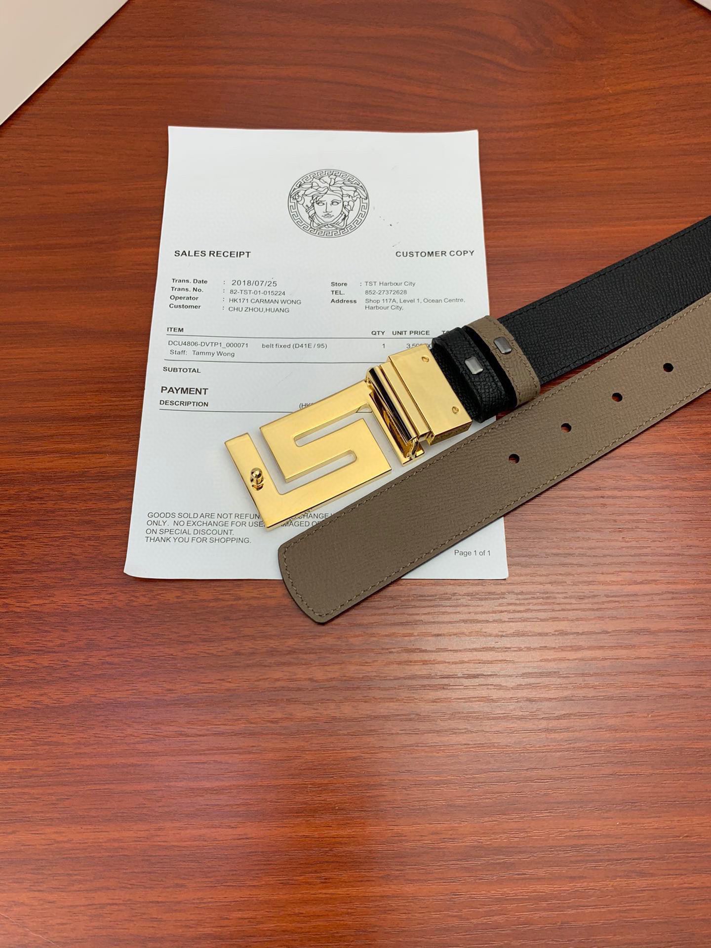 V*ersace Belts Top Quality 35MM