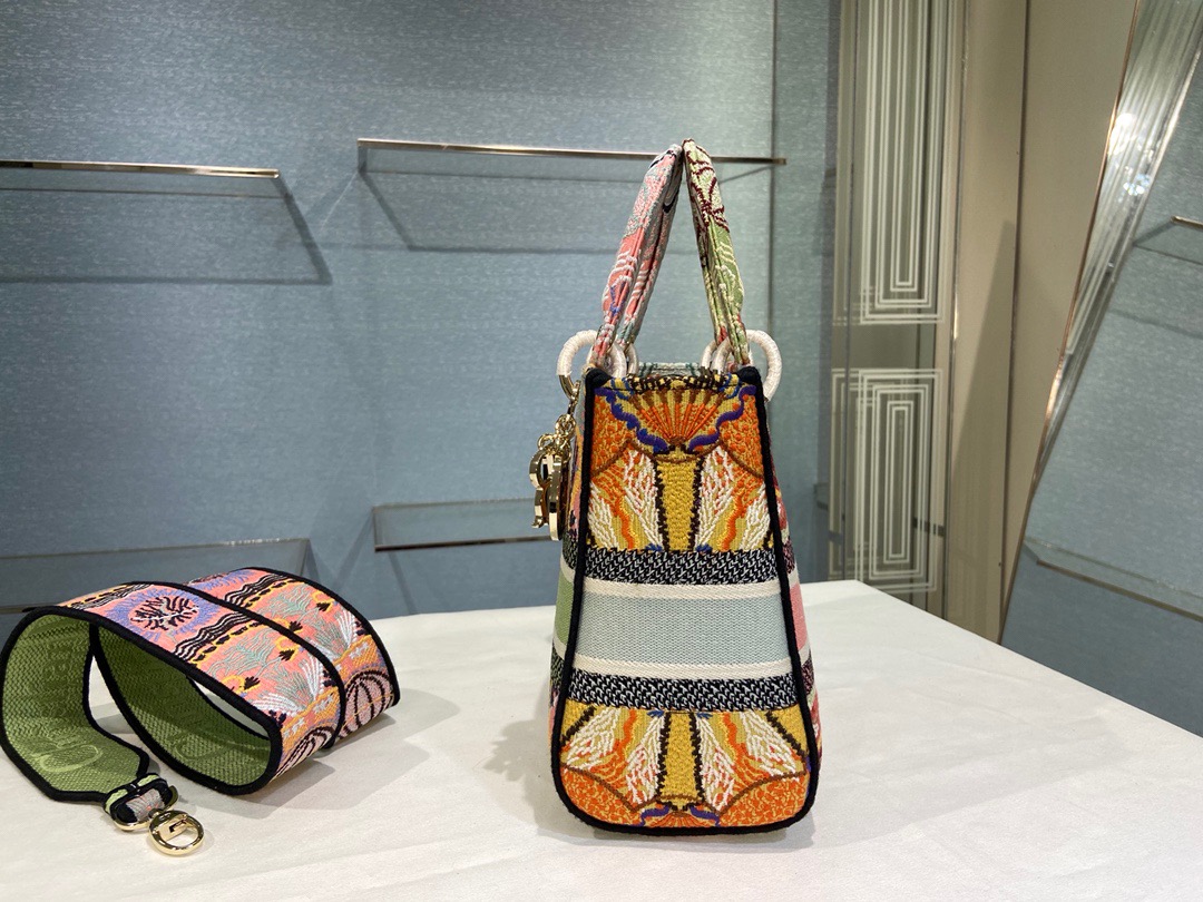 D*ior Lady D-Lite handbag Top Quality 24*11*20cm