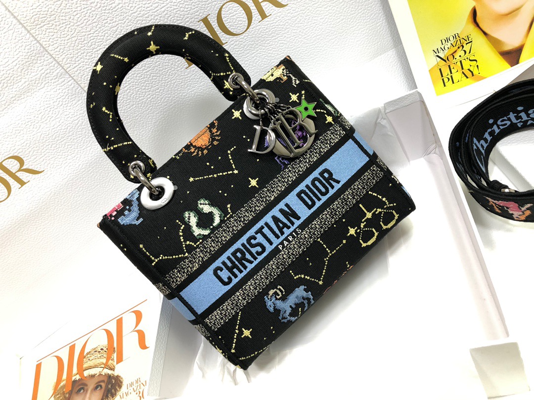 D*ior Lady D-Lite handbag Top Quality 24*11*20cm